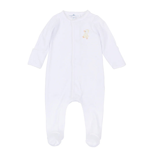 Downy Ducklings Embroidered Footie