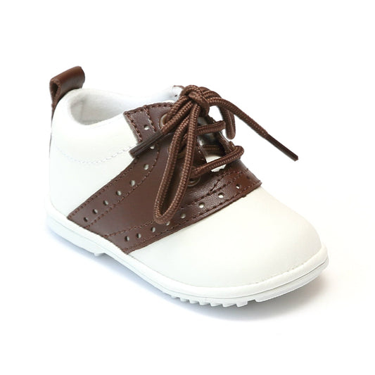 Austin Lace Up White/Brown