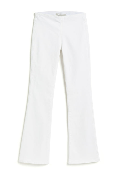 Pull On Flair Jeans - White