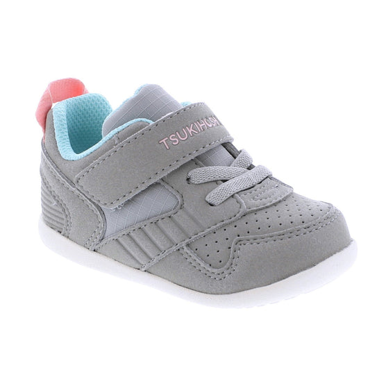 Racer Gray Pink Baby Shoe