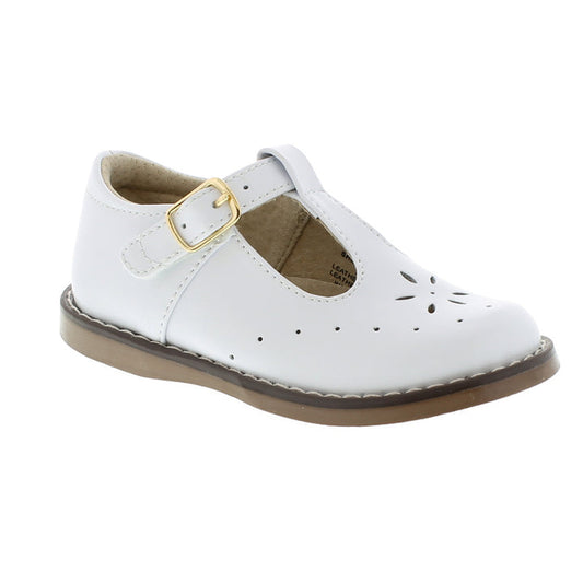 Sherry T-Strap White