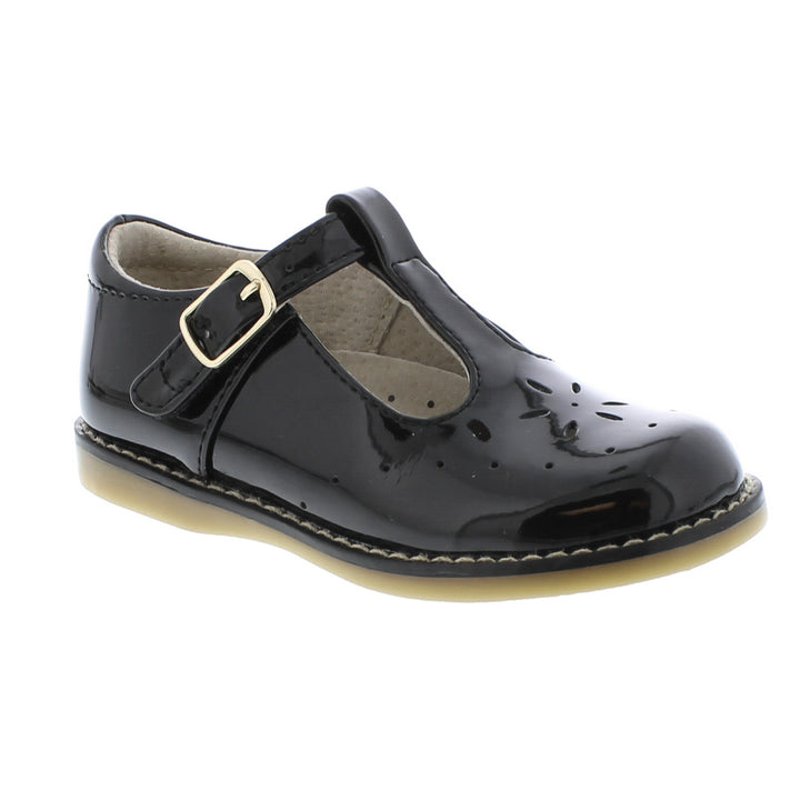 Sherry T-Strap Black Patent