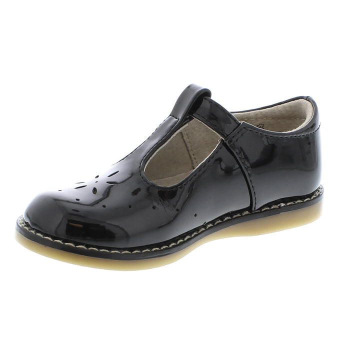 Sherry T-Strap Black Patent