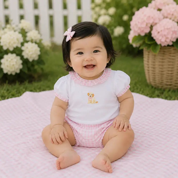 Sweet Golden Diaper Set- Pink
