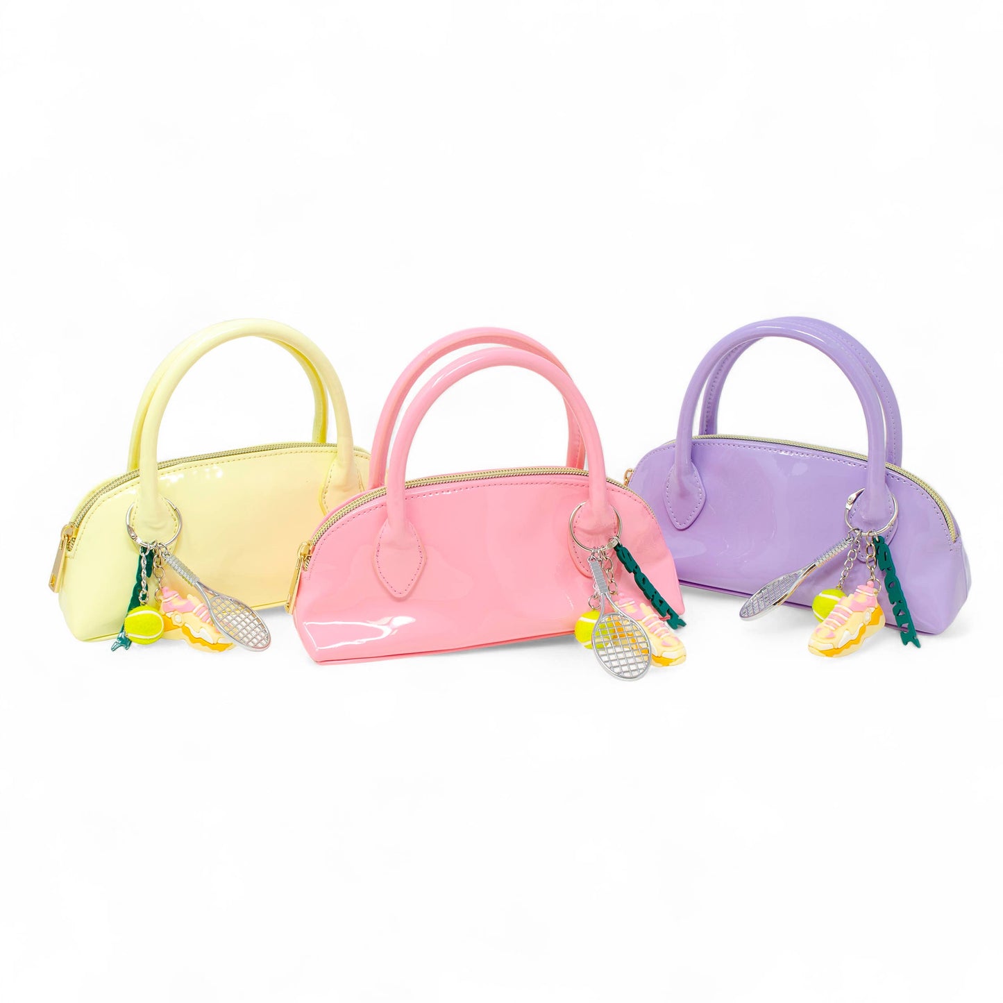 Sporty Charm Top Handle Bag: Pink