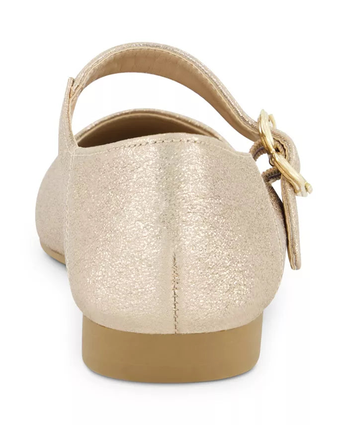 Maeve Michela Mary Jane Flat - Gold