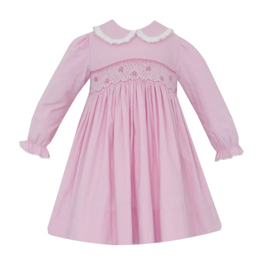 Charlotte Pink Corduroy Dress