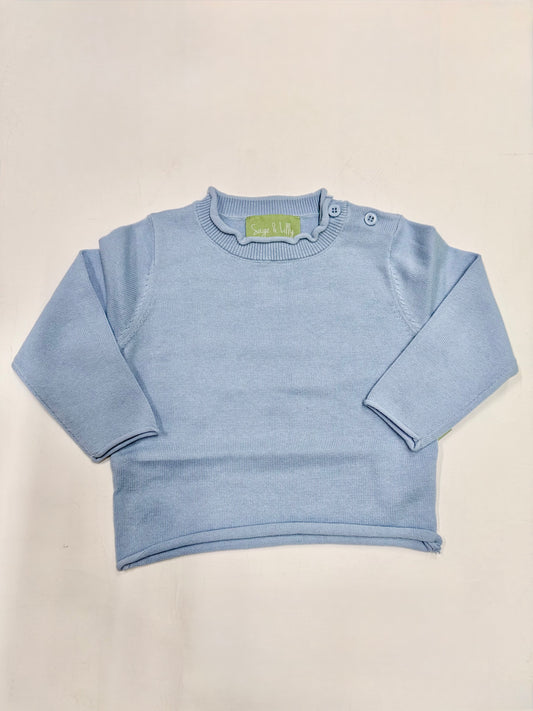 Baby Blue Roll Neck