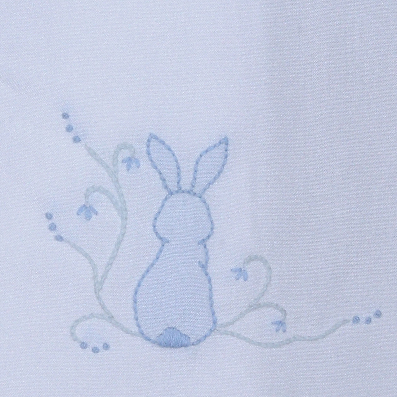 White Riley Boy Diaper Set- Bunny