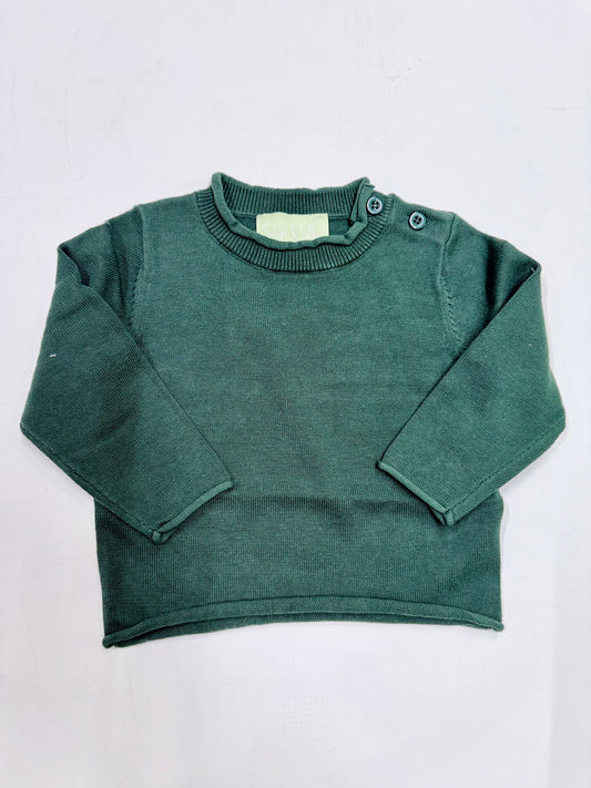 Hunter Green Roll Neck