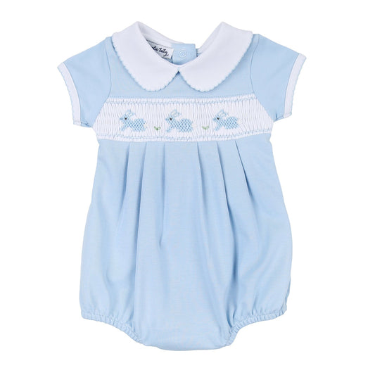 Pastel Bunny Classic Smocked Collar Bubble