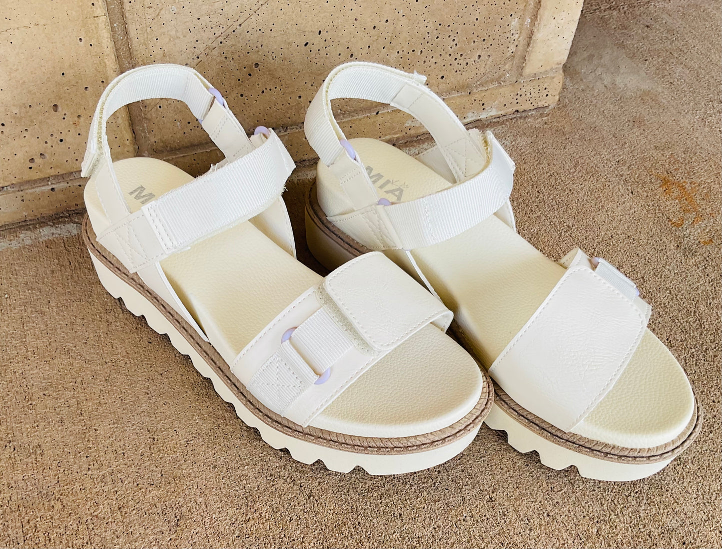 Girls Little Jony Sandal - Bone