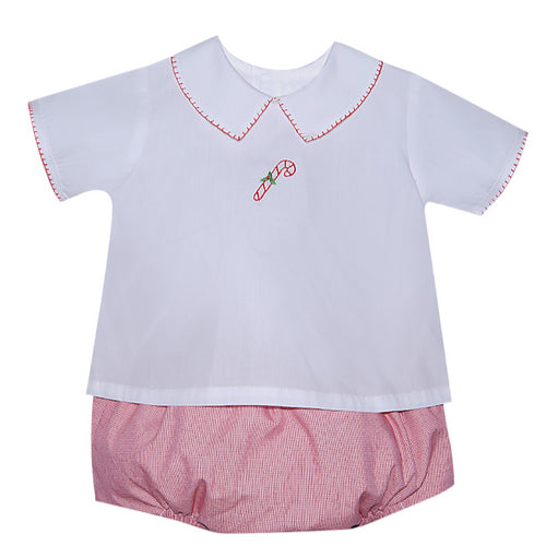 Bailey Boy Candy Cane Diaper Set