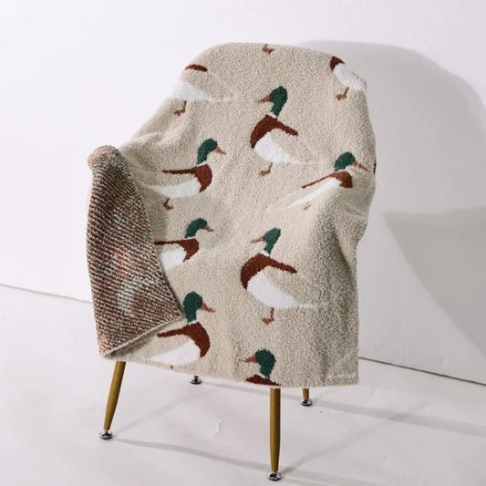 Chenille Blanket Simple Mallard