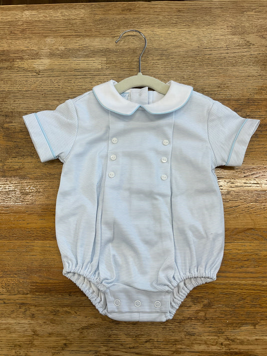 Light Blue Knit Stripe Bubble