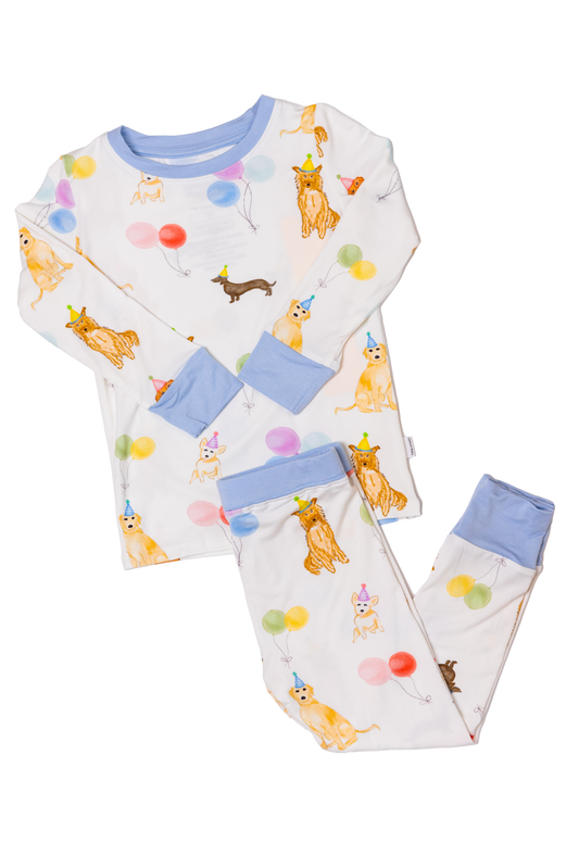 Dog Party 2pc Pajama - Blue