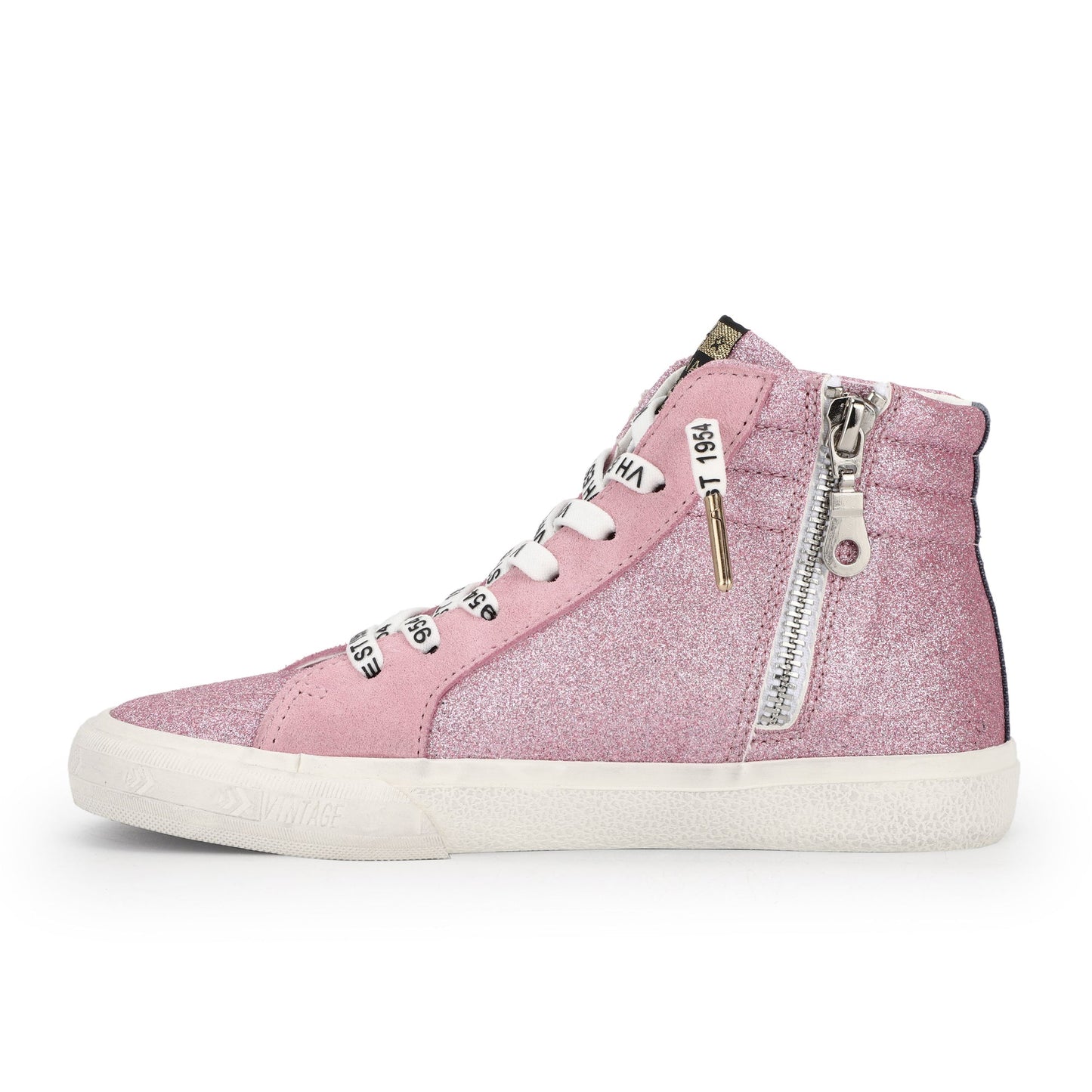 Wally High Top Pink Glitter Mini Star