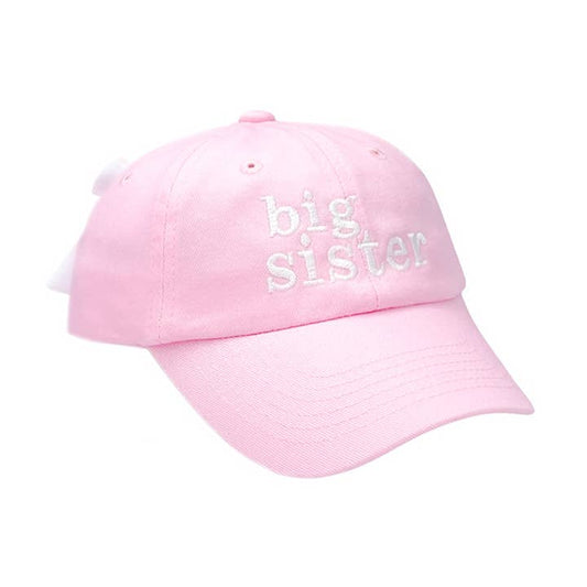 Big Sister Bow Baseball Hat - Pink (Youth)