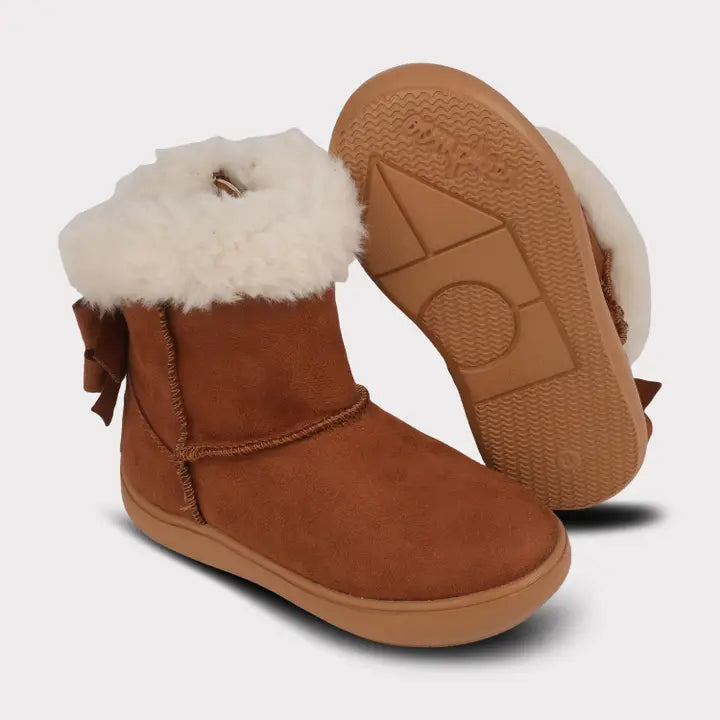 Daniela Girls Zip-Up Boot - Chestnut