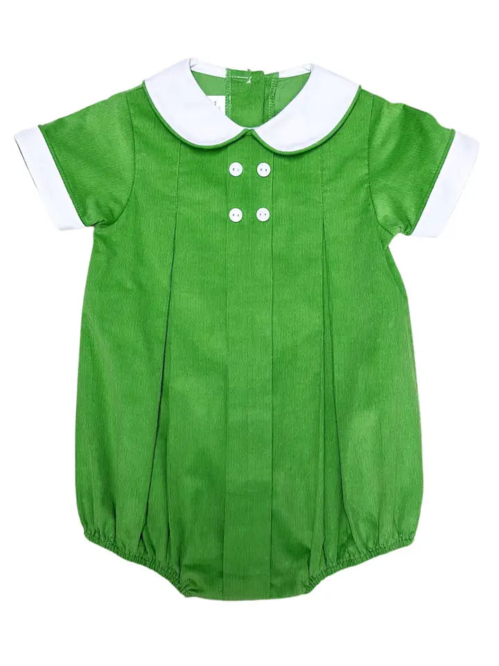 Fall Boy's Green Corduroy Bubble