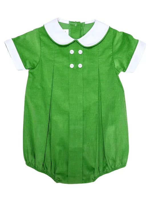 Fall Boy's Green Corduroy Bubble