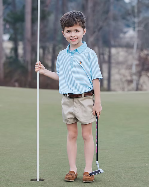 Youth Fairway Polo- Blue