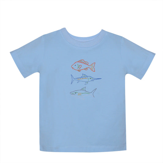 Houston Blue Shirt - Fishing Rodeo