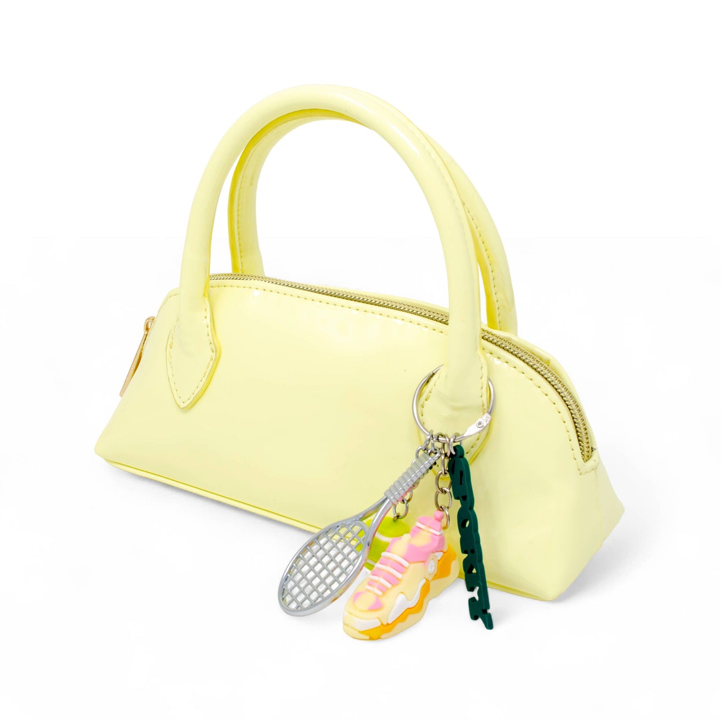 Sporty Charm Top Handle Bag: Pink