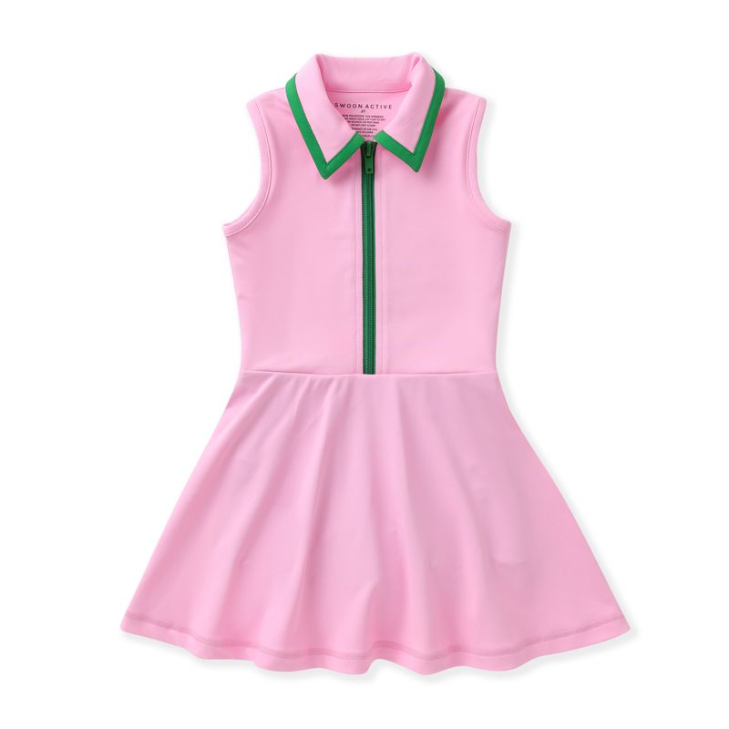 Country Club Tennis Dress- Pink/Green