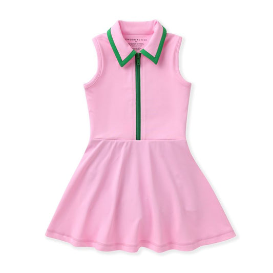 Country Club Tennis Dress- Pink/Green