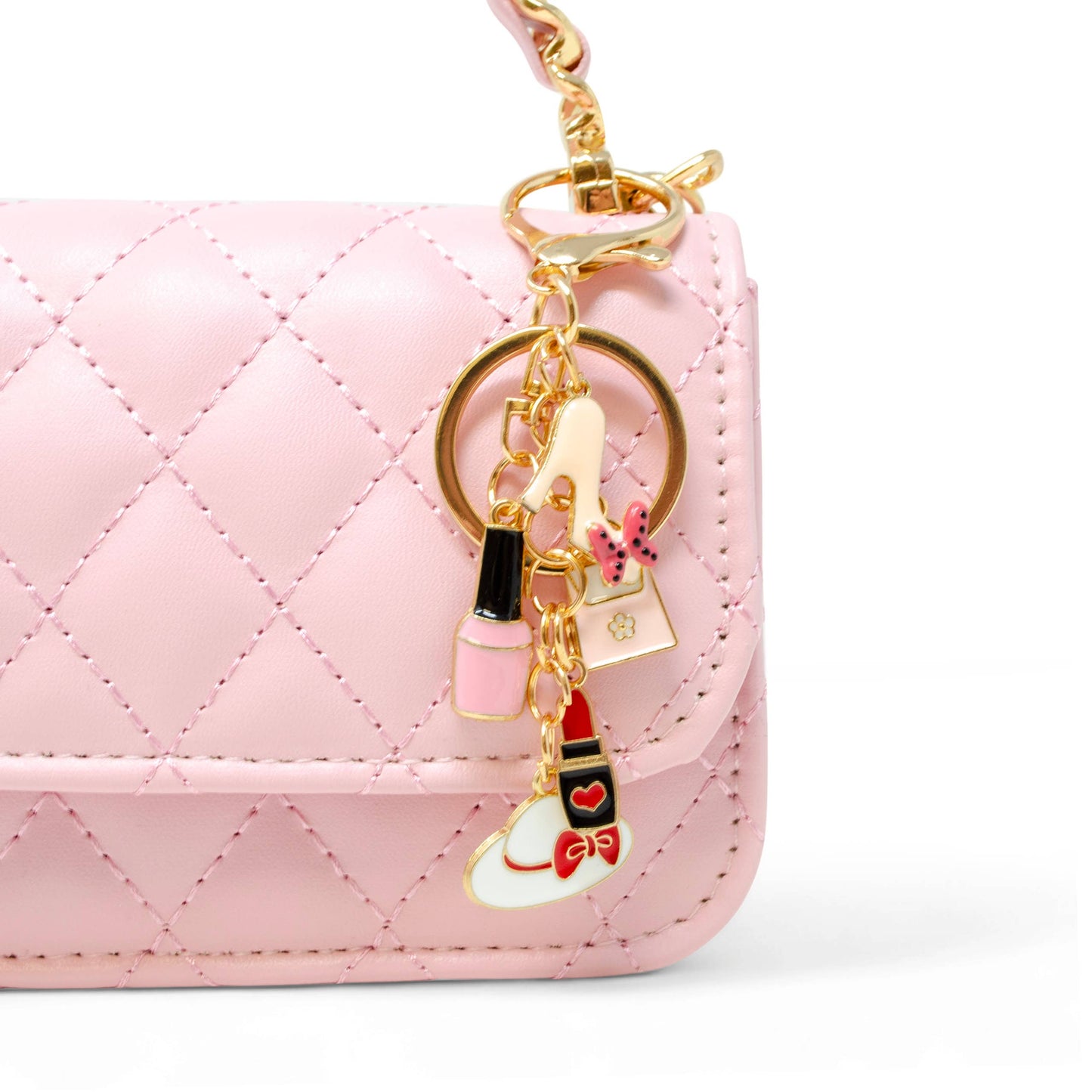 Girl's Classic Link Chain Top Handle Handbag: Gold