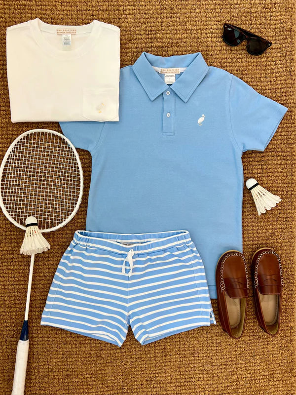 Prim & Proper Polo- Saratoga Sky