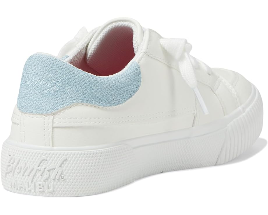 Cambria-K Leather White/Blue Shoe