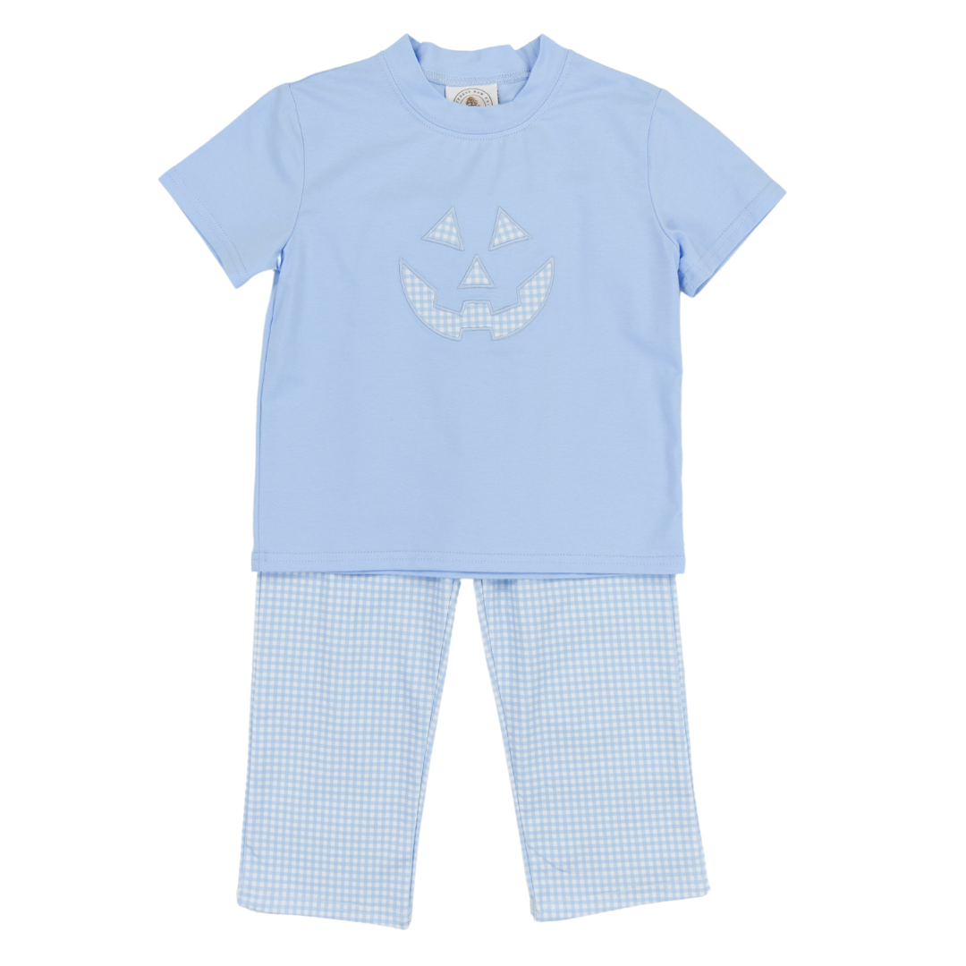 Jack O Lantern Blue Boys Pants Set