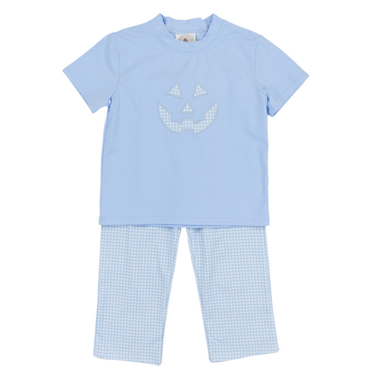 Jack O Lantern Blue Boys Pants Set