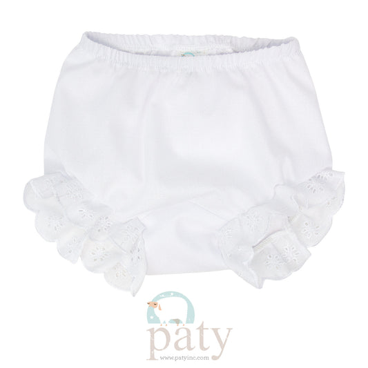 White w/Eyelet Bloomers