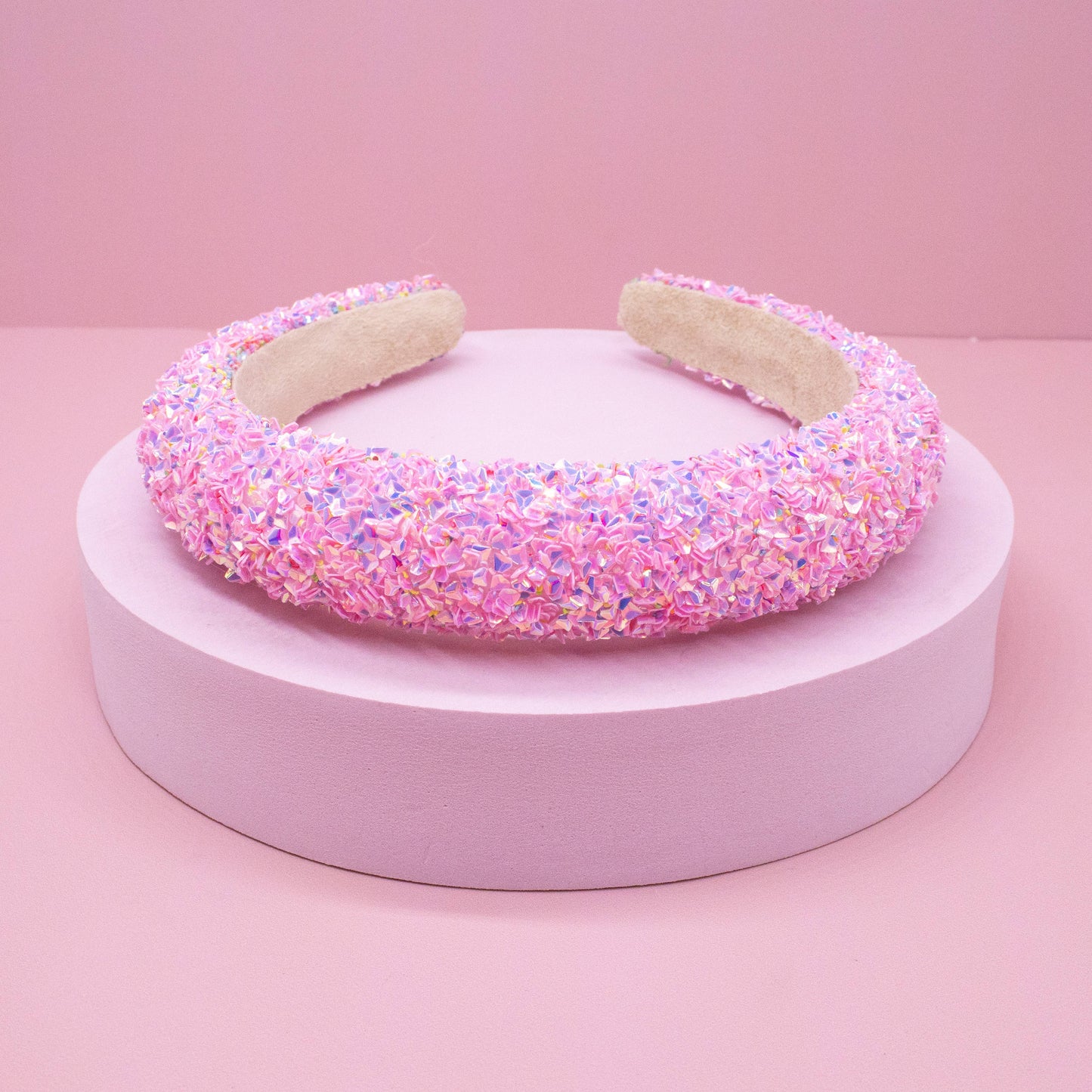 Kids Padded Headband - Chunky Sequin Hair Band: Multi-Colored