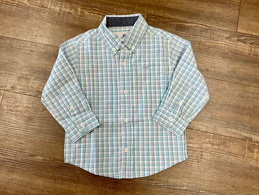 Boys Dress Shirt - Blue/Blue