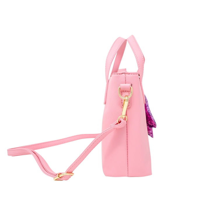 Leather Tote Bag - Pink