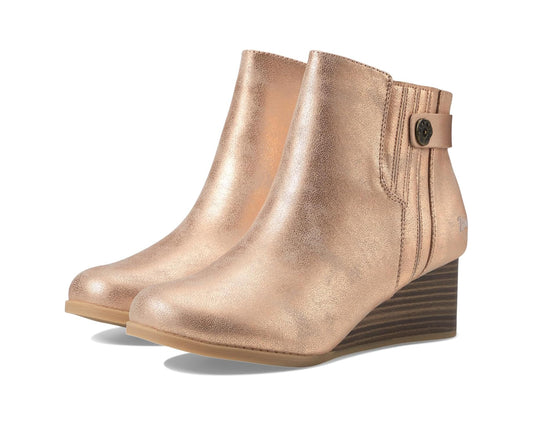 Girls Pastel-K Wedge Boot - Rose Gold