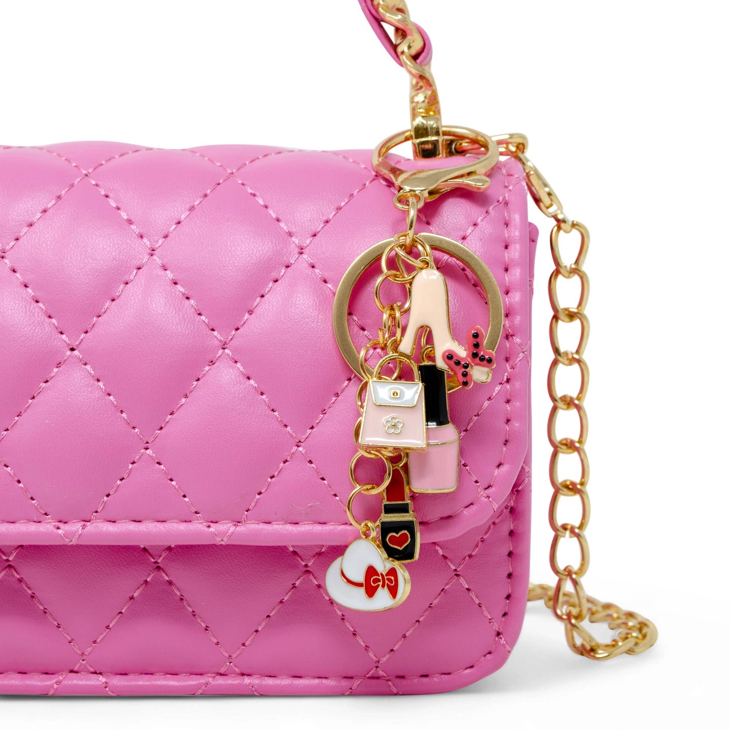 Girl's Classic Link Chain Top Handle Handbag: Gold