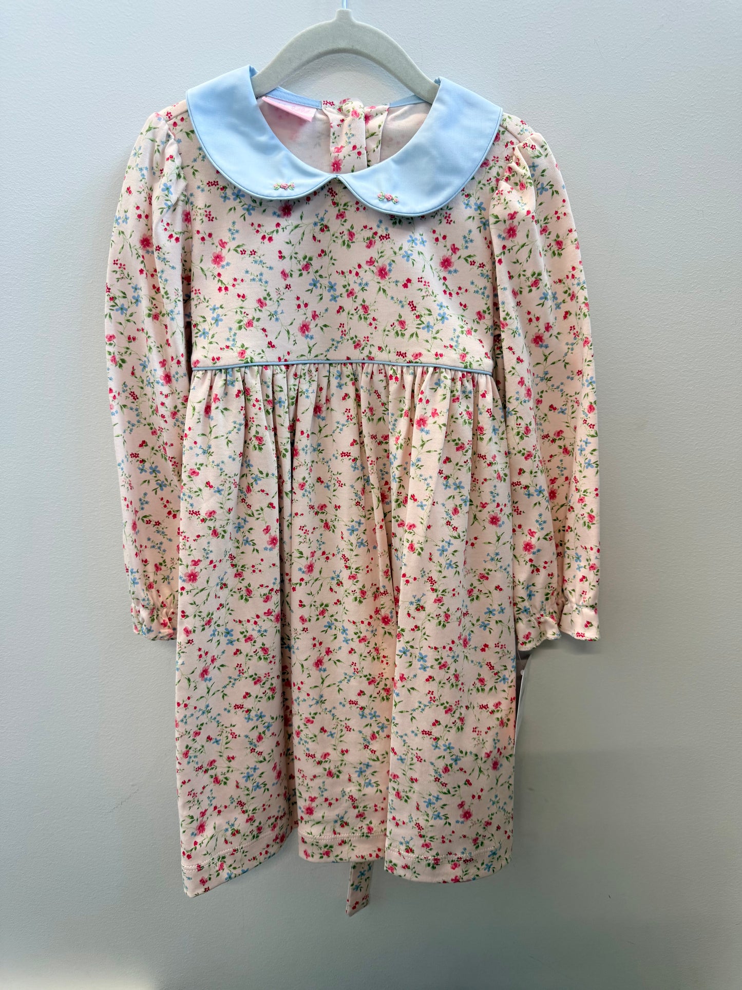 Pink Floral Knit Dress