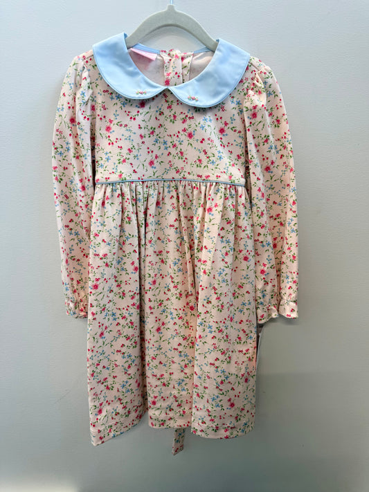 Pink Floral Knit Dress