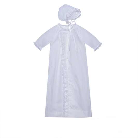 White Finn Daygown- Cross