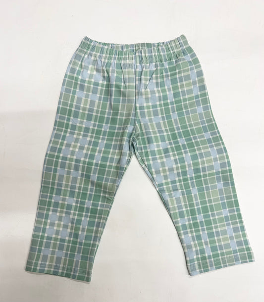 Green/Blue Plaid Pants
