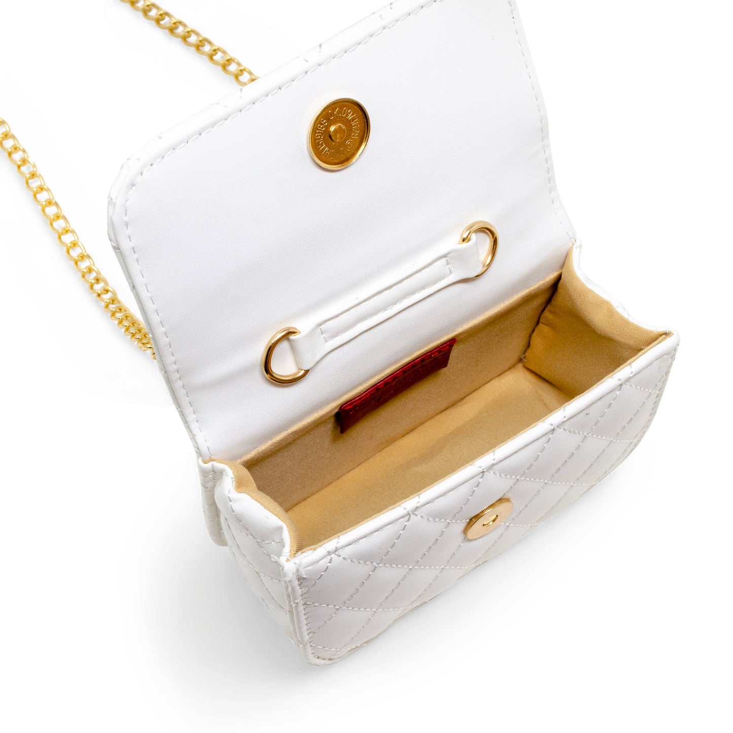 Girl's Classic Link Chain Top Handle Handbag: Gold
