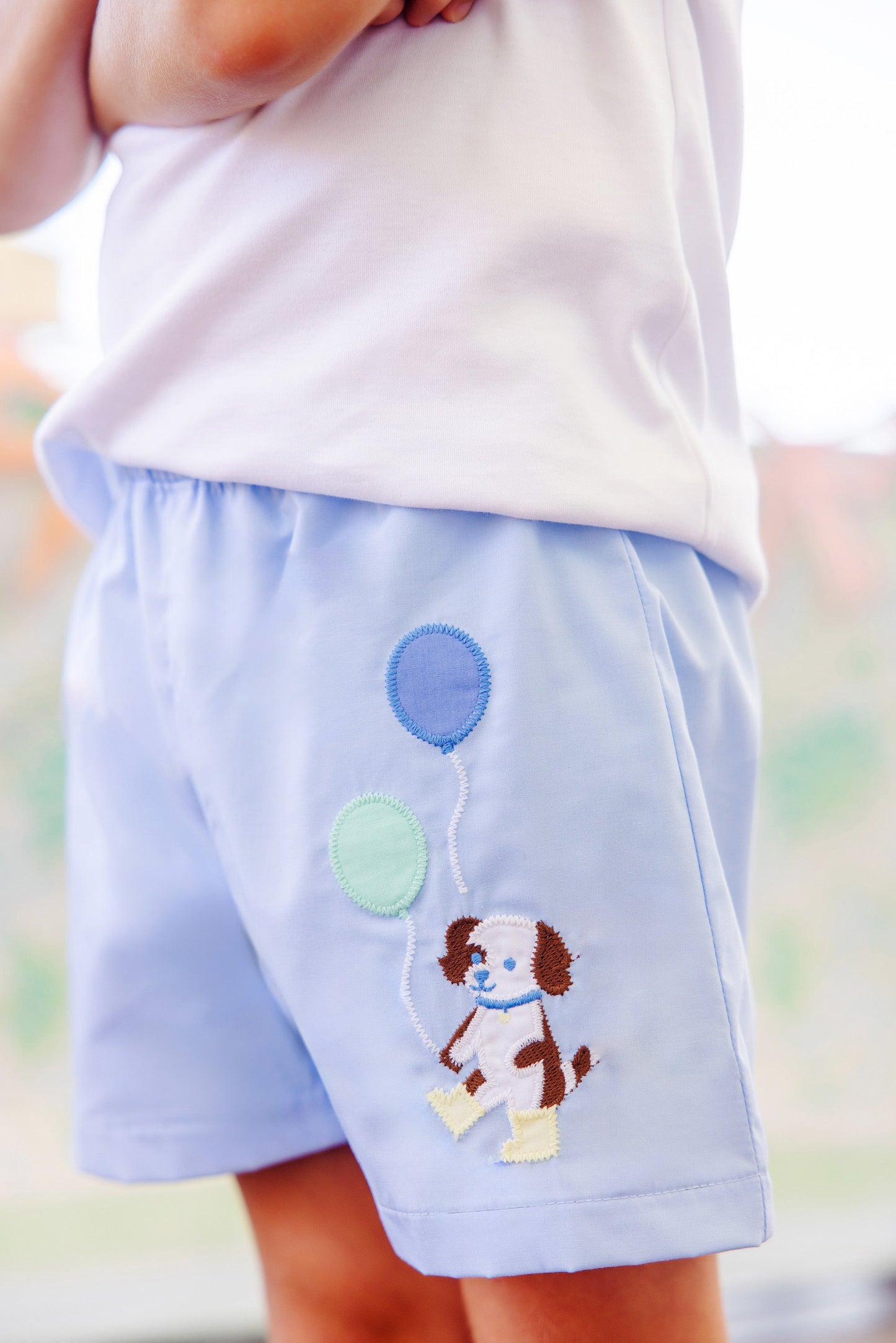 Shelton Shorts - Blue w/ Dog App