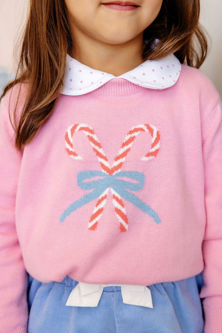 Isabelle's Intarsia Sweater - Candy Cane Intarsia