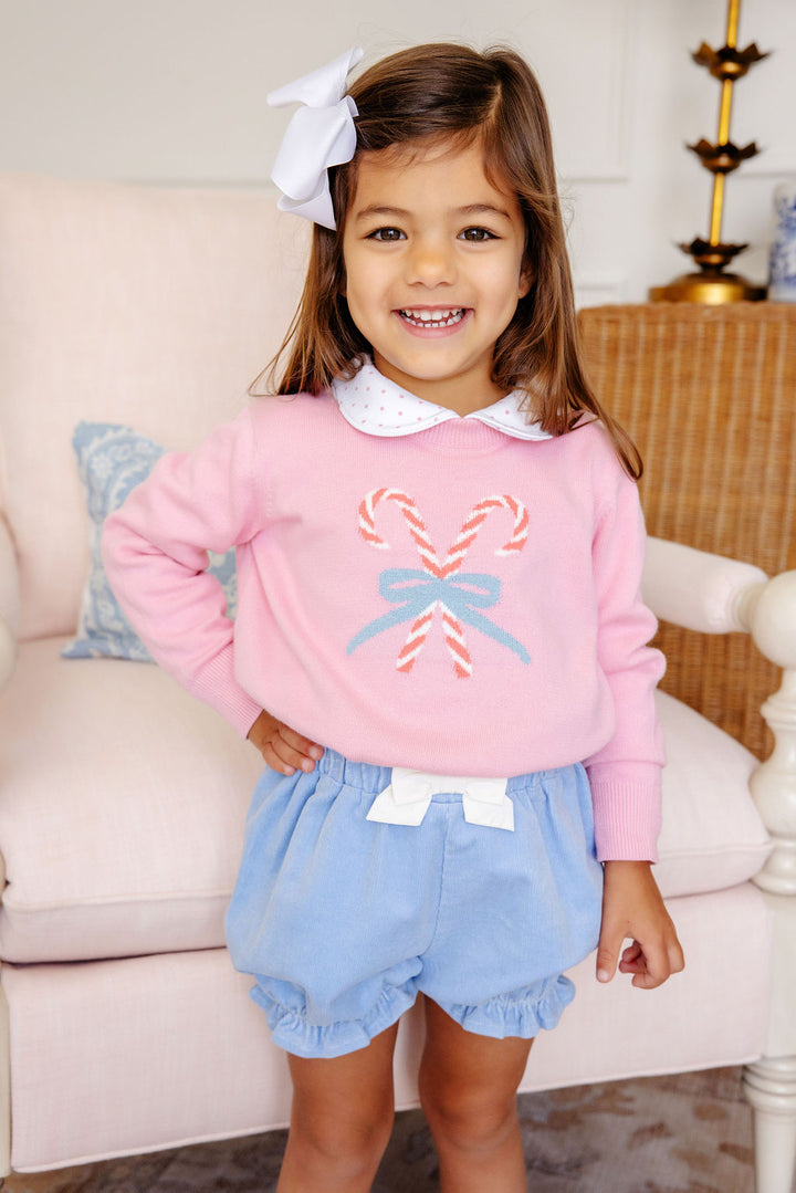 Isabelle's Intarsia Sweater - Candy Cane Intarsia