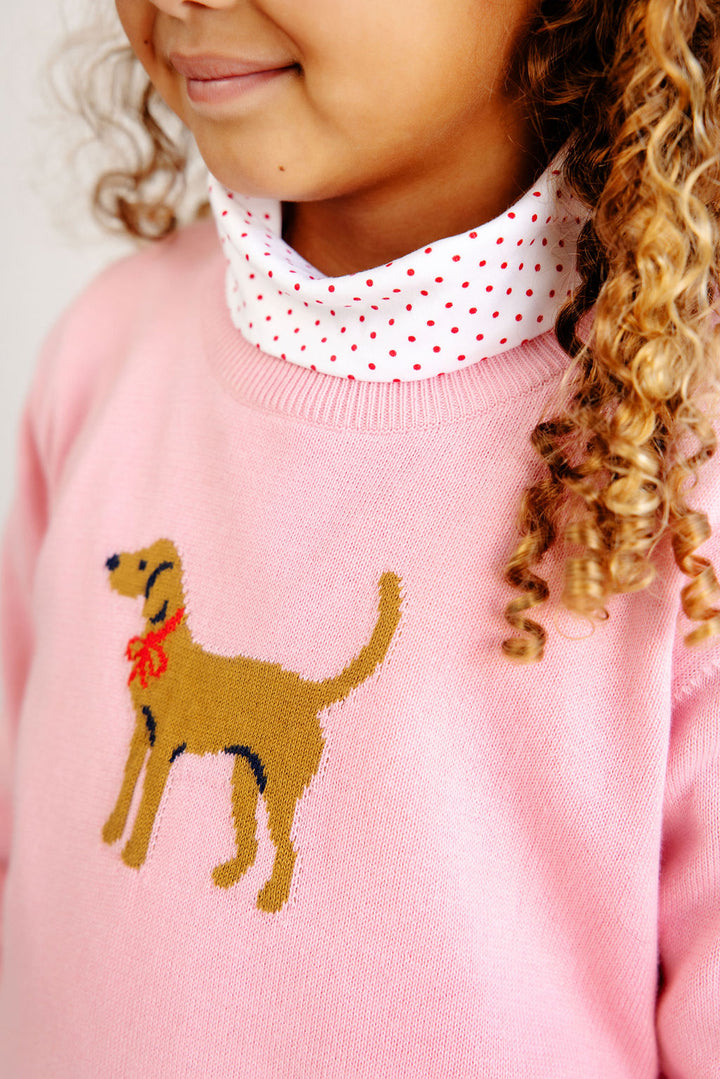 Isabelle's Intarsia Sweater - Dog Intarsia